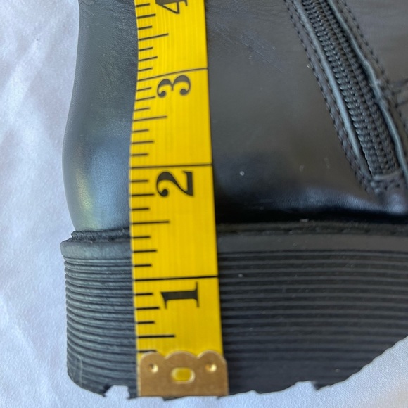 Vince Camuto Lace Up Leather Boots with Chain Details | Black - Picture 9 of 9